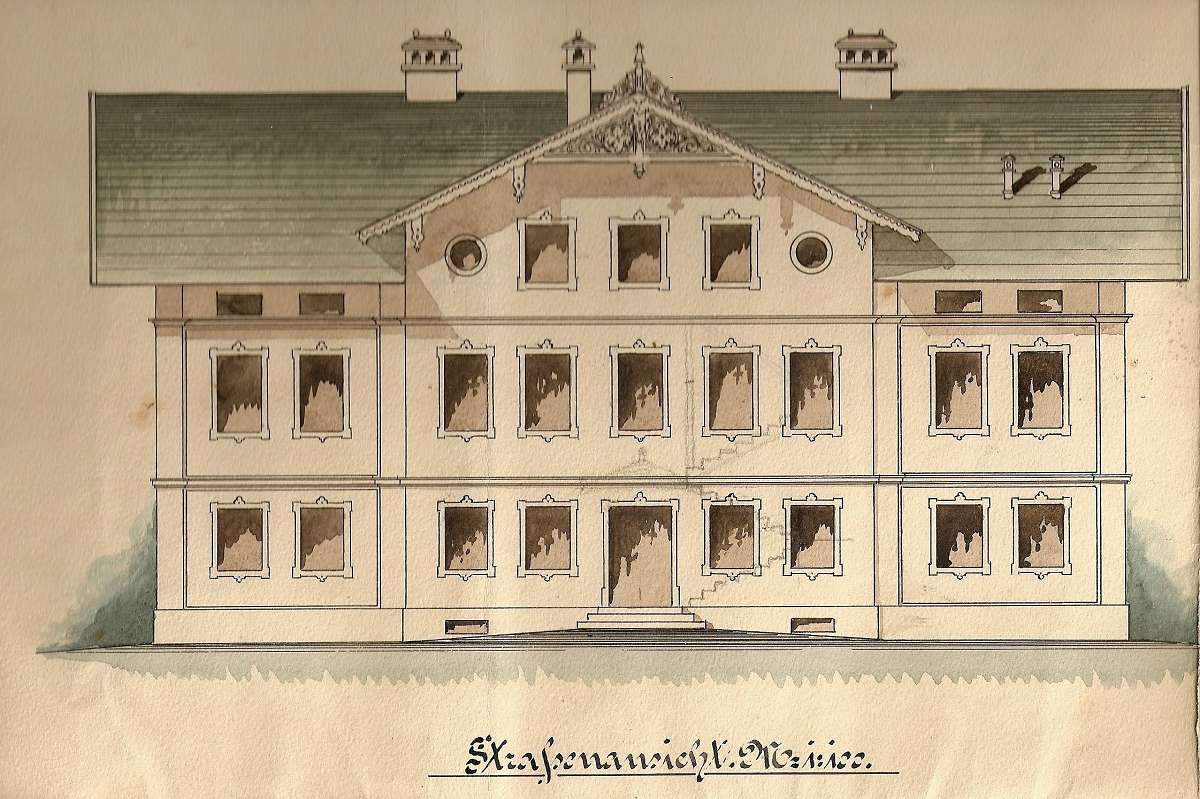 Altes Frasdorfer Schulhaus: Plan von 1899