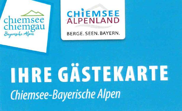 Gaestekarte Chiemsee Alpenland